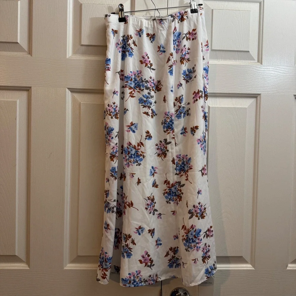 NWT Y2K Abercrombie Fitch‎ Floral Maxi Skirt High Waist Size Small $70
